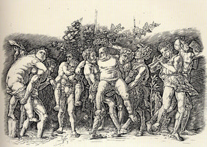  Andrea Mantegna Bacchanal with Silenus - Art Print