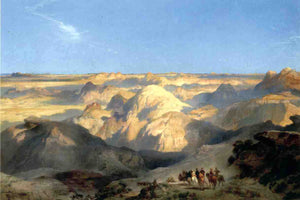  Thomas Moran Badlands of the Dakota - Art Print