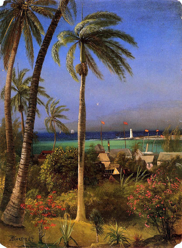  Albert Bierstadt Bahamian View - Art Print