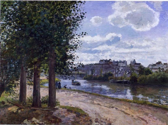  Camille Pissarro Banks of the Oise - Art Print