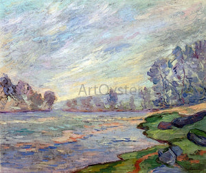  Armand Guillaumin Banks of the River - Art Print
