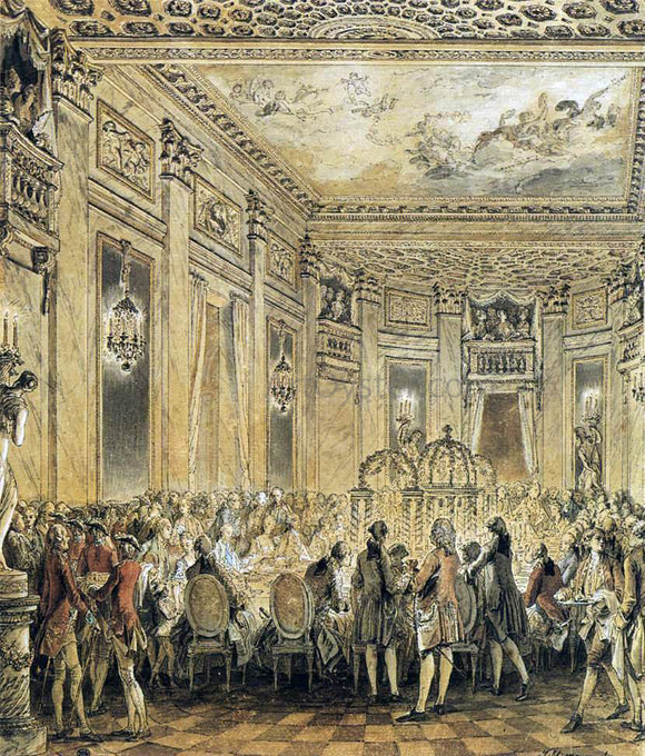  Jean-Michel Moreau Banquet Given in the Presence of the King - Art Print