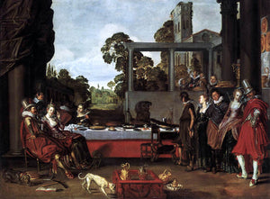  Willem Pietersz Buytewech Banquet in the Open Air - Art Print