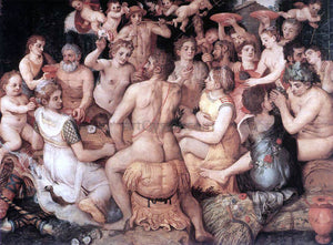  The Elder Frans Floris Banquet of the Gods - Art Print