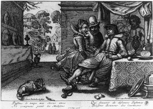  Simon Poelenborch Banquet on a Terrace - Art Print