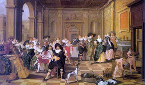  Dirck Hals Banquet Scene in a Renaissance Hall - Art Print