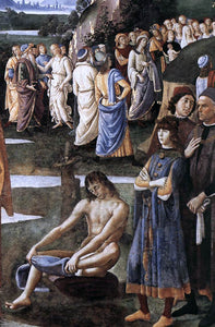  Pietro Perugino Baptism of Christ [detail] - Art Print