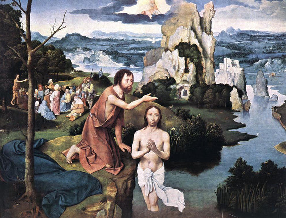  Joachim Patenier Baptism of Christ - Art Print