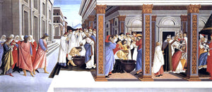  Sandro Botticelli Baptism of St Zenobius and His Appointment as Bishop - Art Print