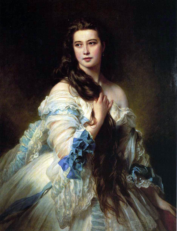  Franz Xavier Winterhalter Barbe Dmitrievna Mergassov, Madame Rimsky-Korsakov - Art Print