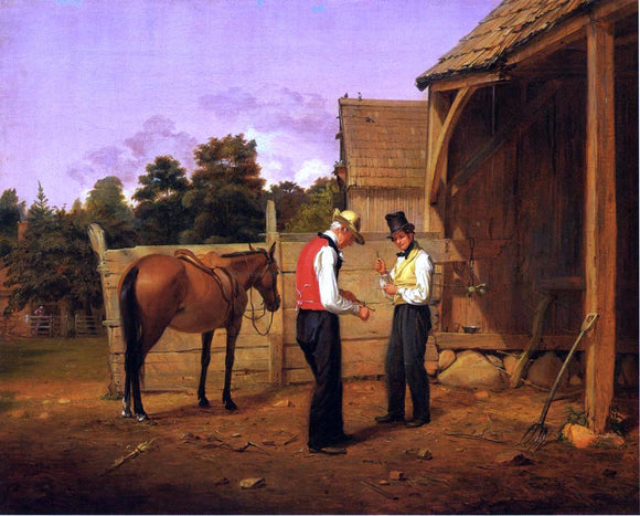  William Sidney Mount Barganing for a Horse - Art Print