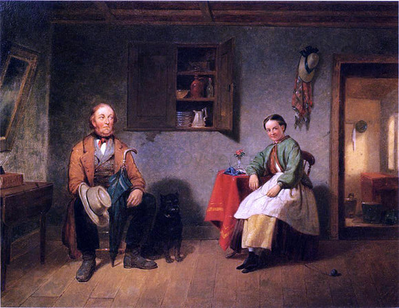  Francis William Edmonds Barking up the Wrong Tree - Art Print