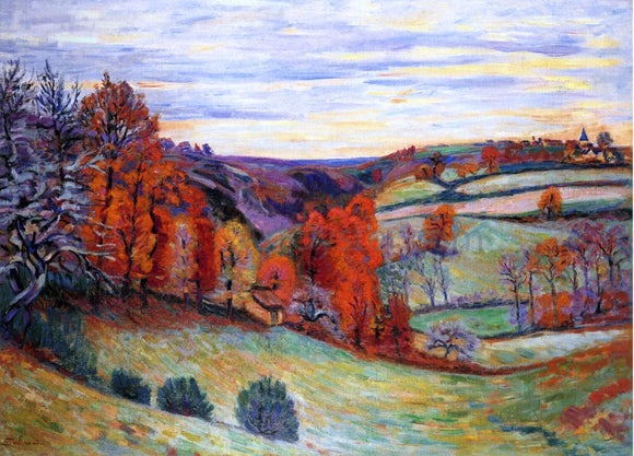  Armand Guillaumin Barnyard, Crozant - Art Print