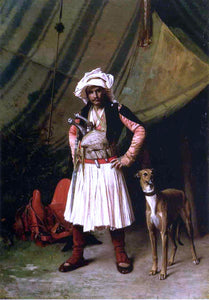  Jean-Leon Gerome Bashi-Bazouk and His Dog - Art Print