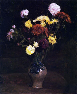  Vincent Van Gogh Basket of Carnations and Zinnias - Art Print