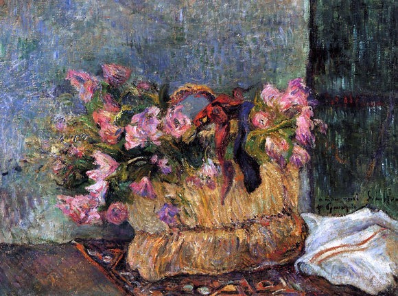  Paul Gauguin Basket of Flowers - Art Print