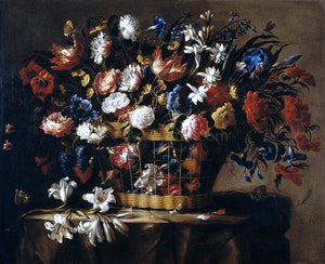  Juan De Arellano Basket of Flowers - Art Print