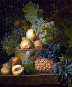  Jan Frans Van Dael Basket of Fruit - Art Print