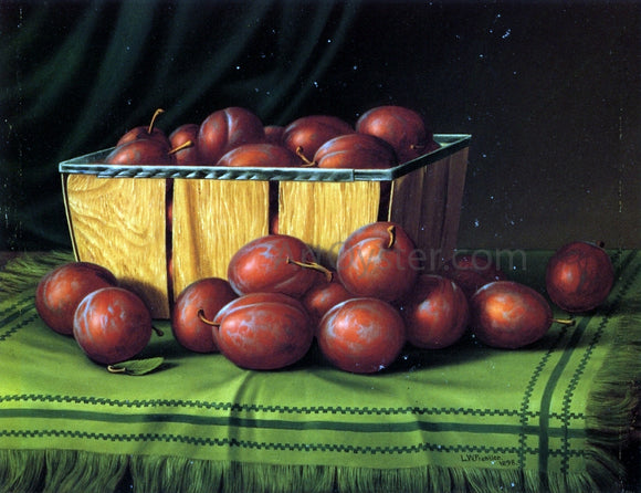  Levi Wells Prentice Basket of Plums - Art Print