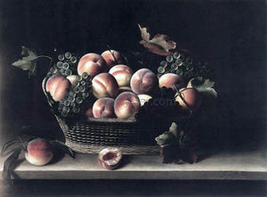  Louise Moillon Basket with Peaches and Grapes - Art Print