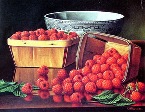  Levi Wells Prentice Baskets of Raspberries - Art Print