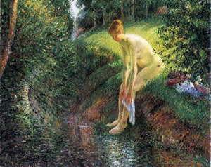  Camille Pissarro Bather in the Woods - Art Print