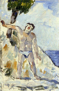  Paul Cezanne Bather with Arms Spread - Art Print