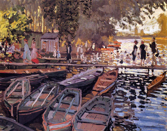  Claude Oscar Monet Bathers at La Grenouillere - Art Print