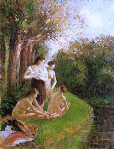  Camille Pissarro Bathers - Art Print