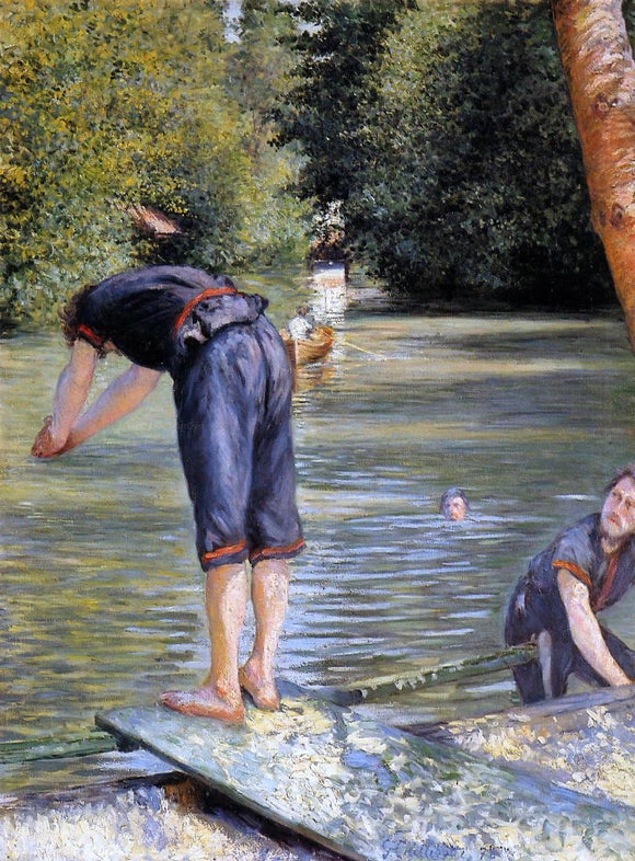  Gustave Caillebotte A Bather - Art Print