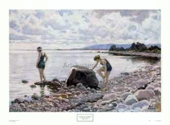  Paul-Gustave Fischer Bathers on the Shore - Art Print