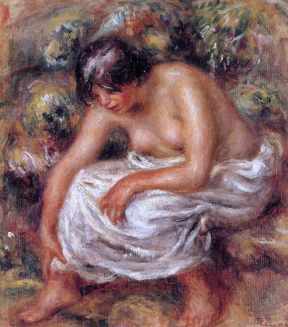  Pierre Auguste Renoir Bathing - Art Print