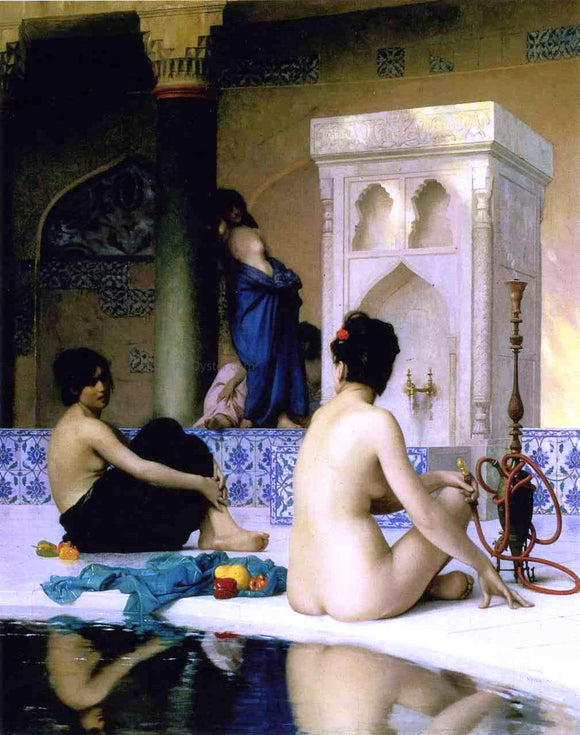  Jean-Leon Gerome Bathing Scene - Art Print