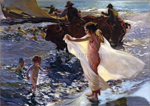  Joaquin Sorolla Y Bastida Bathing Time - Art Print