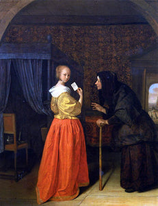  Jan Steen Bathsheba Receiving David's Letter - Art Print