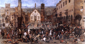  Domenico Morone Battle between the Gonzaga and the Bonacolsi - Art Print