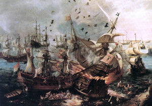  Hendrick Cornelisz Vroom Battle of Gibraltar - Art Print