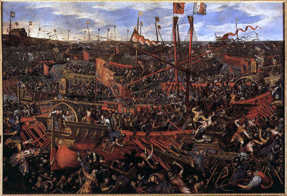  Domenico Robusti Battle of Salvore - Art Print