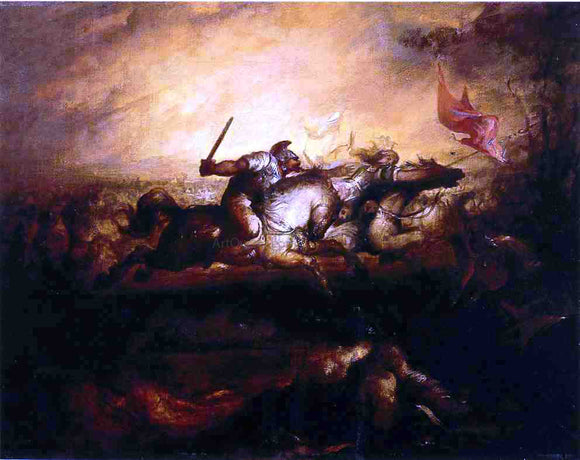  William Rimmer Battle of the Amazons - Art Print