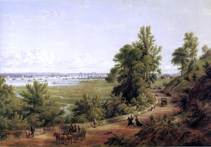  Milne Ramsey Scene from Bay of New York from the Heights of Hoboken - Art Print