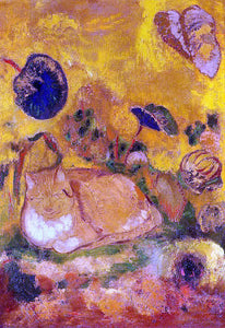  Odilon Redon Bazon, the Artist's Cat - Art Print