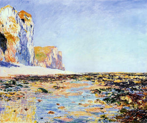  Claude Oscar Monet Beach and Cliffs at Pourville, Morning Effect - Art Print