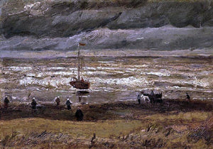  Vincent Van Gogh Beach at Scheveningen in Stormy Weather - Art Print
