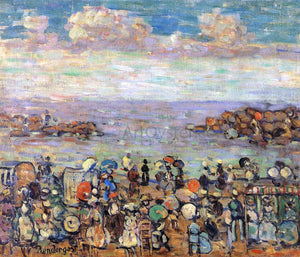  Maurice Prendergast Beach at St. Malo - Art Print