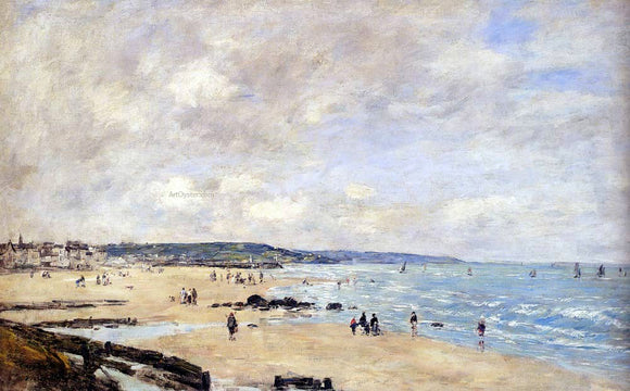  Eugene-Louis Boudin Beach at Trouville - Art Print