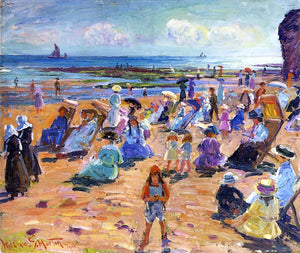  William Samuel Horton Beach Scene - Art Print