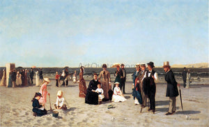  Samuel S Carr Beach Scene - Art Print