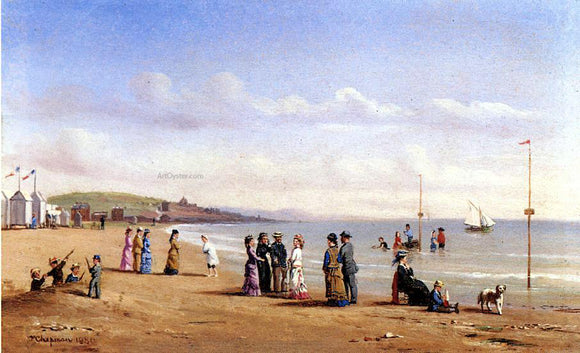  Conrad Wise Chapman Beach Scene in Normandy - Art Print