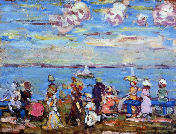  Maurice Prendergast Beach Scene No. 4 - Art Print