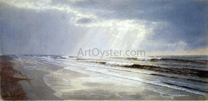  William Trost Richards Beach with Sun Drawing Water - Art Print